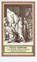 93-58 S. San FILIPPO NERI CON L ORAZIONE LIBERA DALLA MORTE GIOVAN BATTISTA MODIO CALABRESE